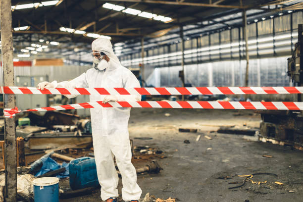 Professional Trauma Scene Cleanup technician working in Bloomington, CA